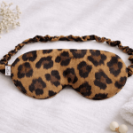 Masque de nuit chauffant Lin & Lavande – Léopard