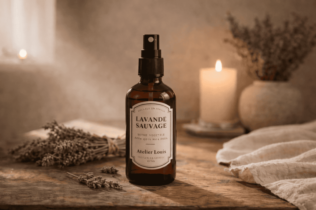 Brume d’ambiance lavande dans une atmosphère apaisante