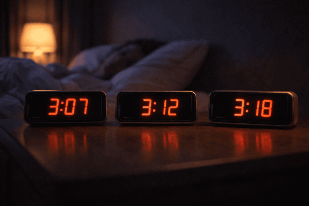 réveil nocturne toujours à la même heure 3h 4h horloge sommeil