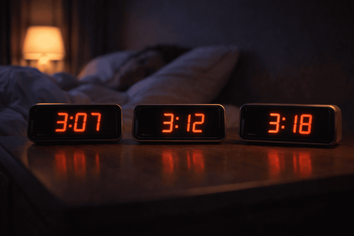 réveil nocturne toujours à la même heure 3h 4h horloge sommeil